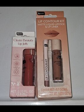 Lip Contour Kit + Clean Beauty Lip Jelly - Nude Mood & Sandy BNIB